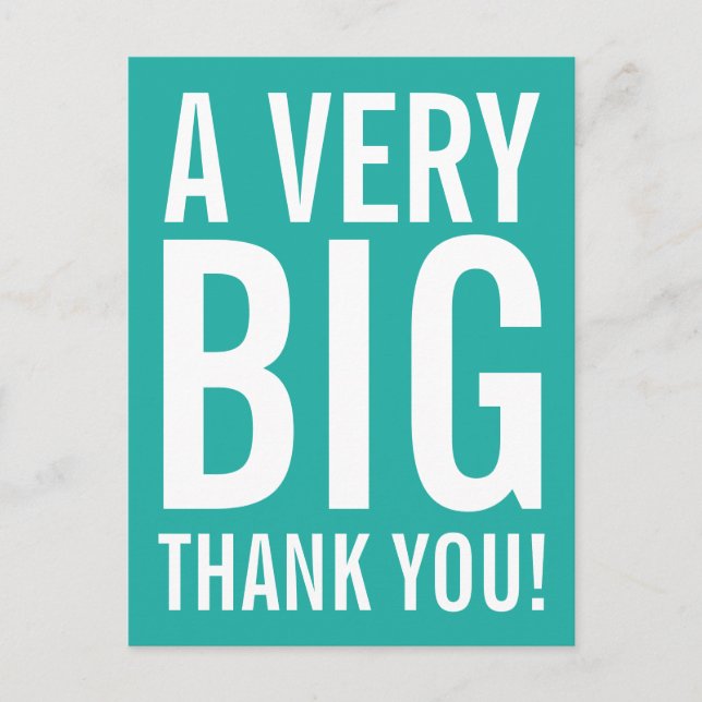 Turkosblåttbröllop tackar dig vykort (Framsida)