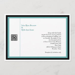 Turkosbröllopinbjudan Inbjudningar