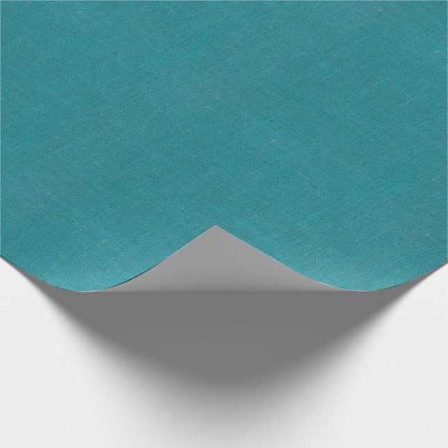 TurkosBurlapstruktur Presentpapper (Hörn)