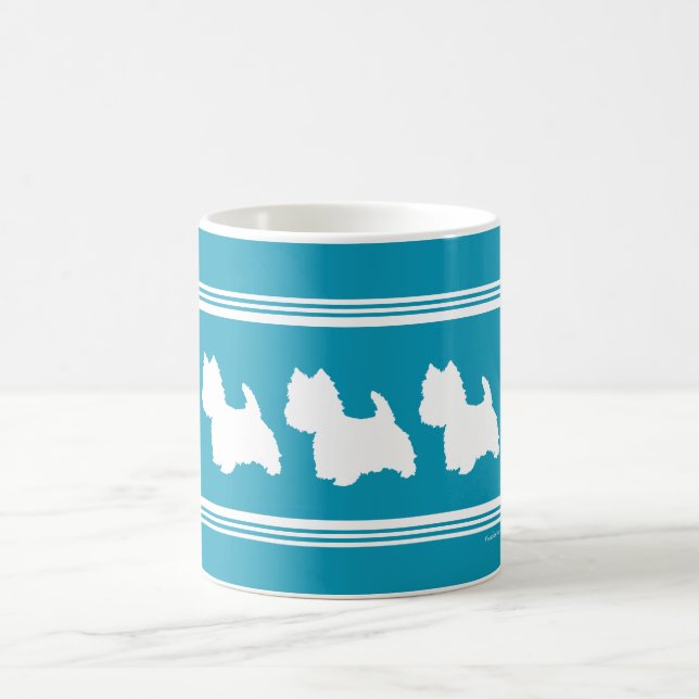 Turkosfärgade Westies Kaffemugg (Center)