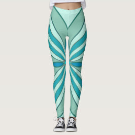 Turkosformade nyanser leggings