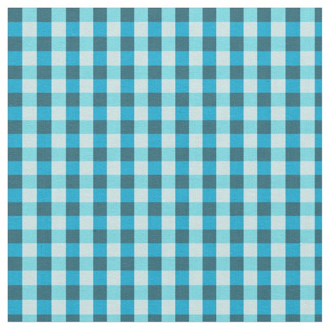 TurkosGinghamtyg Tyg (Närbild)