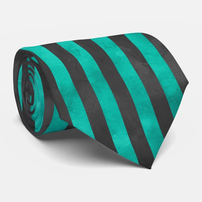 Turkoska Dödskallar och Solros Serie Design 4  Slips (Rullad)