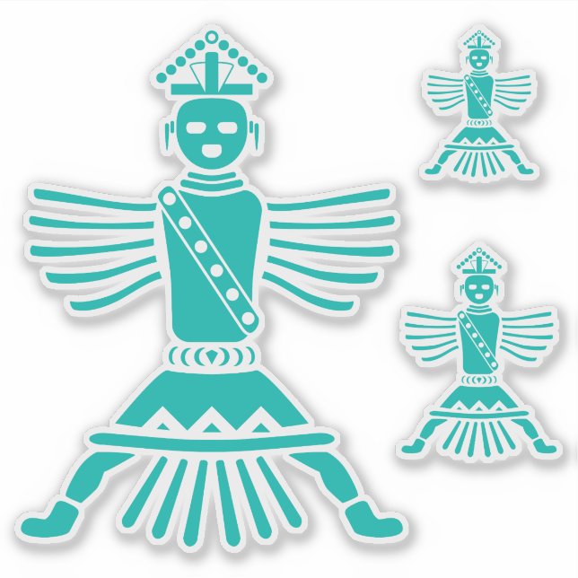 turkosknifeering klistermärken (Framsida)