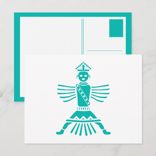 turkosknifeering vykort (Fram/baksida)