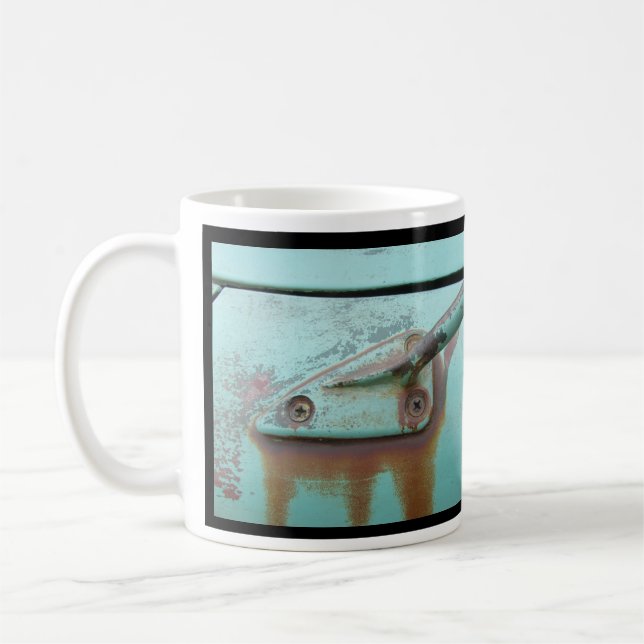 Turkosmugg, vintage car, mangrotta kaffemugg (Vänster)
