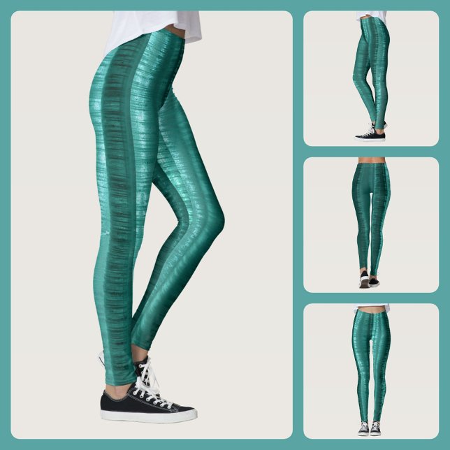 Turkosrandig chic leggings (Skapare uppladdad)