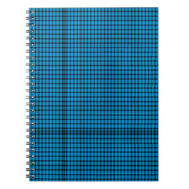 Turkosrutigt häfte (åttio sidor svart-vit) anteckningsbok