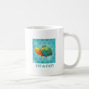 Turkossköldpaddamugg (det högra handtaget) kaffemugg
