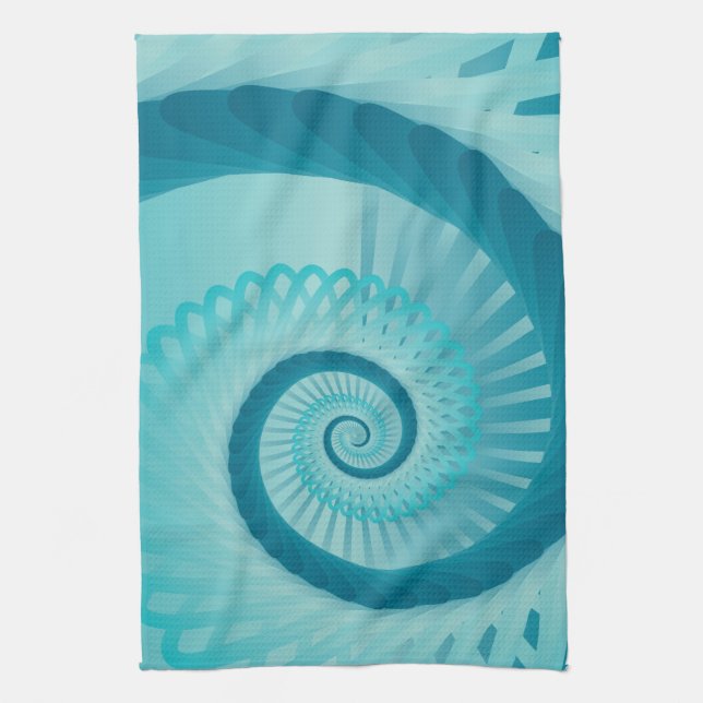 Turkosspiral Kökshandduk (Vertikal)