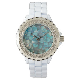Turkosvanlig hortensia armbandsur