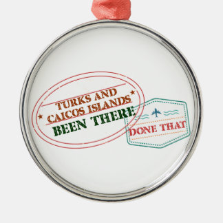 Turks and Caicos Islands där gjort det Julgransprydnad Metall
