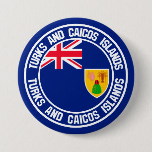 Turks and Caicos Islands rundaEmblem Knapp