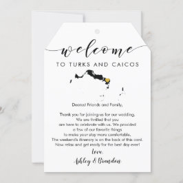 Turks & Caicos Bröllop Välkomsthälsande Märkre och