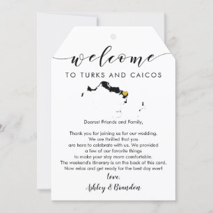 Turks & Caicos Bröllop Välkomsthälsande Märkre och