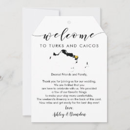 Turks & Caicos Bröllop Välkomsthälsande Märkre och