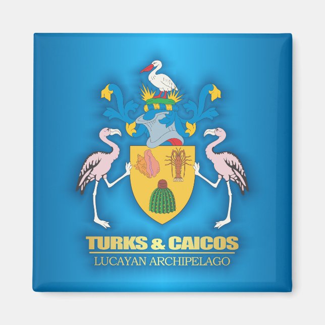 Turks & Caicos COA Magnet (Framsidan)