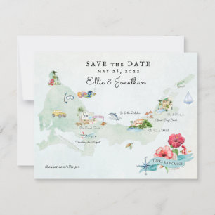 Turks & Caicos Destination Bröllop Itinerary Kar Spara Datumet