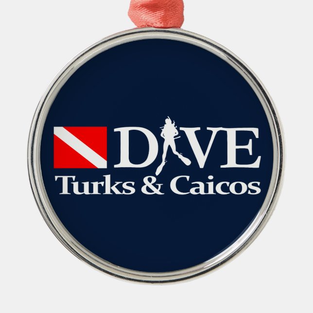 Turks & Caicos DV4 Julgransprydnad Metall (Framsidan)