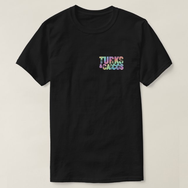 Turks & Caicos Handflatan Träd Souvenir T Shirt (Design framsida)