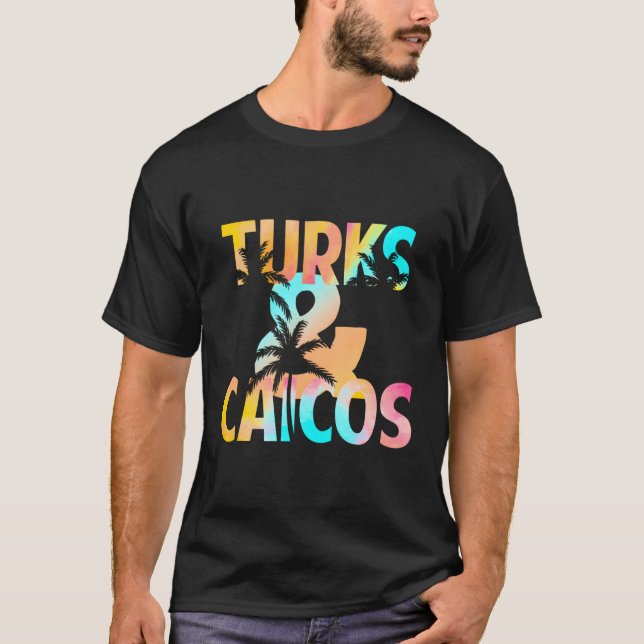 Turks Caicos Handflatan Träd T Shirt (Framsida)