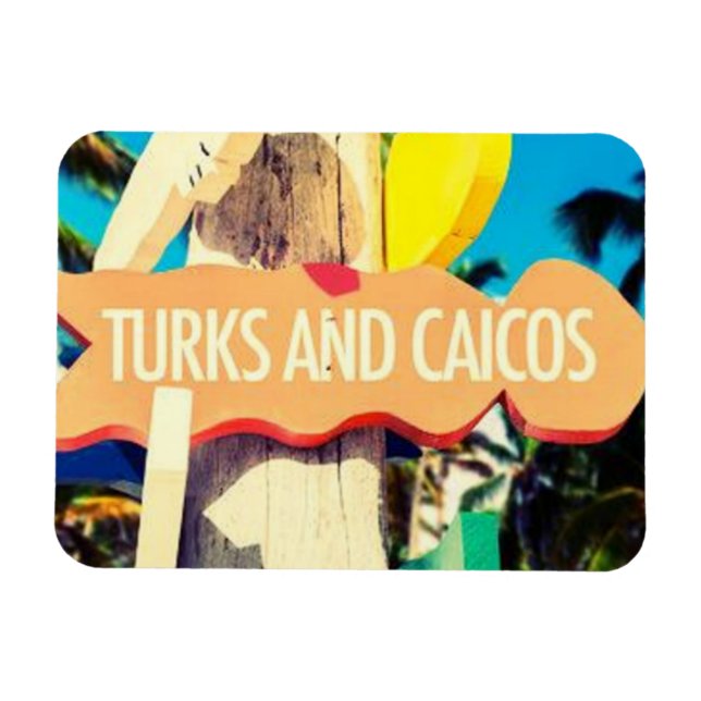 Turks & Caicos Magnet (Horisontell)