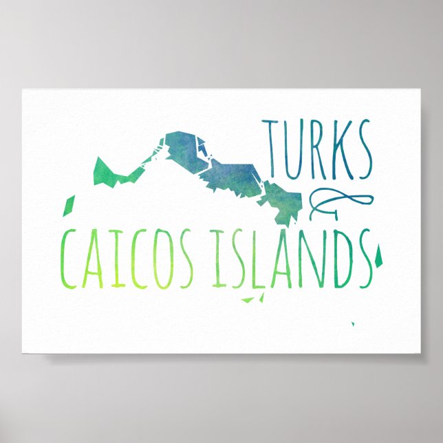 Turks & Caicos Poster (Framsidan)