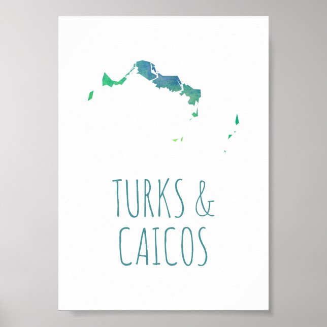 Turks & Caicos Poster (Framsidan)