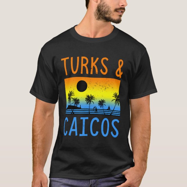 Turks Caicos Shirt Turks och Caicos Vacation Souve T (Framsida)