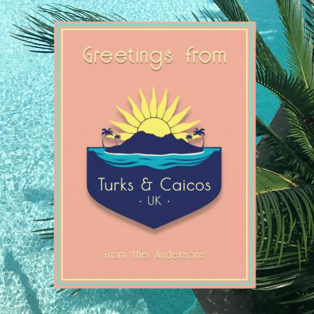 Turks & Caicos UK-vykort för semester Vykort (Skapare uppladdad)