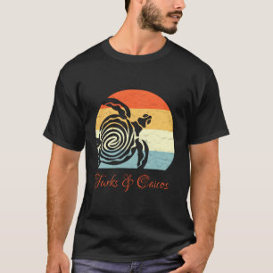 Turks Caicos Västindien Sea Turtle Vacation T Shirt