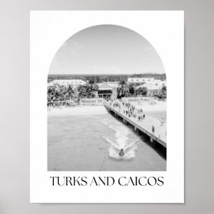 Turks- och Caicos Arch Photo Print Poster