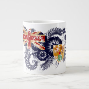 Turks- och Caicos-Flagga Jumbo Mugg