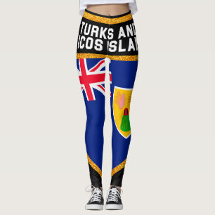 Turks och Caicos flagga Leggings