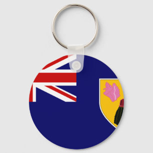 Turks och Caicos flagga Nyckelring
