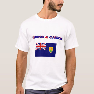 Turks och Caicos flaggaT-tröja Tee Shirt