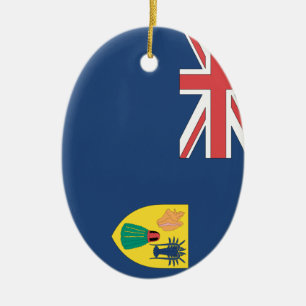 Turks och Caicos Julgransprydnad Keramik