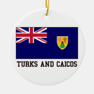 Turks och Caicos Julgransprydnad Keramik