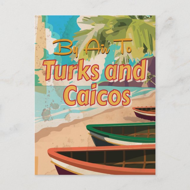Turks- och Caicos-klassisk reseposter Vykort (Framsida)