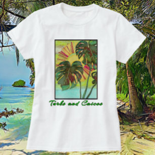Turks och Caicos Tropical Paradise T Shirt