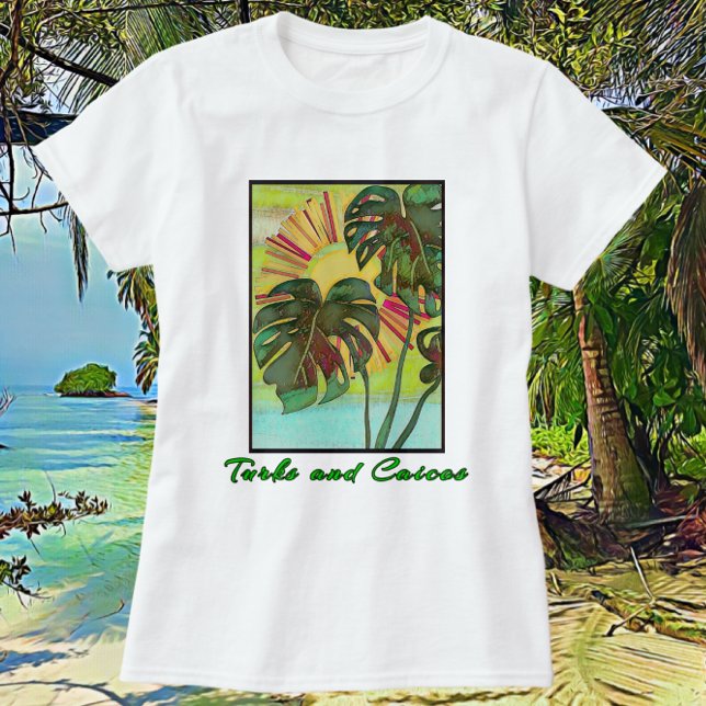 Turks och Caicos Tropical Paradise T Shirt (Skapare uppladdad)