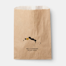 Turks- och Caicos Wedding Favor Bags, Treat Bags