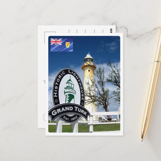 Turks- och Caicosöarna - Gran Turk - Vykort (Fram/Back In Situ)