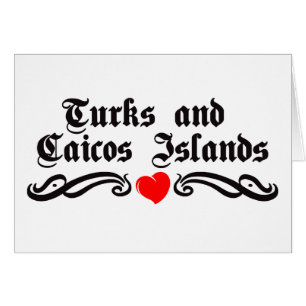 Turks- och Caicosöarna Hälsningskort