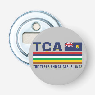 Turks- och Caicosöarna ISO Alpha 3 Design Flasköppnare