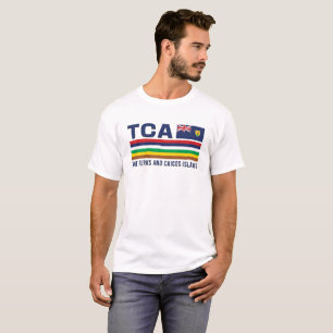 Turks- och Caicosöarna ISO Alpha 3 Design T Shirt