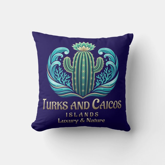 Turks- och Caicosöarna Kudde (Framsida)