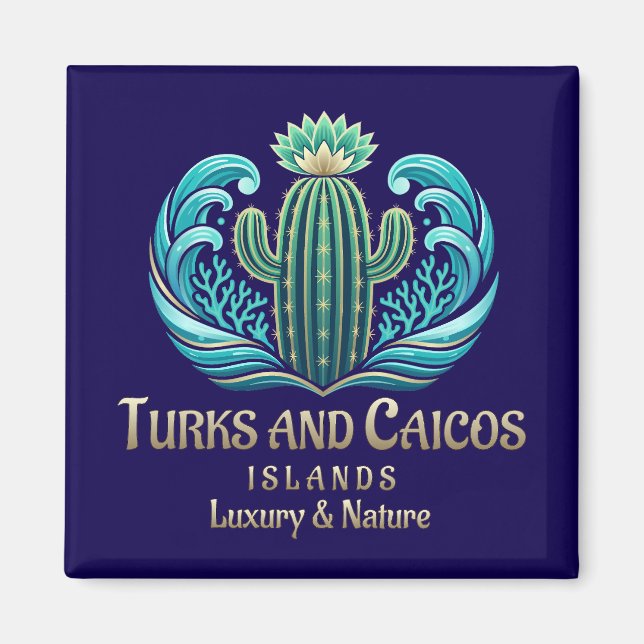 Turks- och Caicosöarna Magnet (Framsidan)