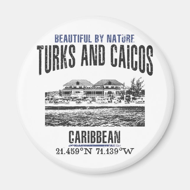 Turks- och Caicosöarna Magnet (Framsidan)