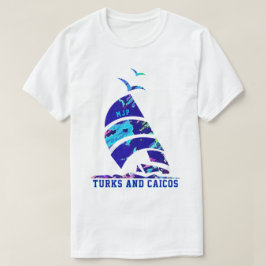 Turks- och Caicosöarna Sailboat-Vacation T Shirt